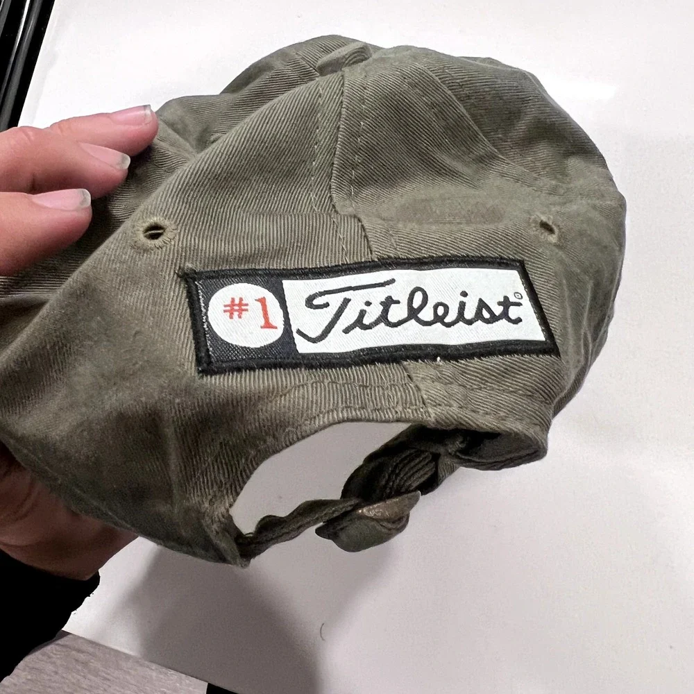 Titleist Hat Cap Strap Back Footjoy Golf‎ Adjustable Mens Green Adult Golfer